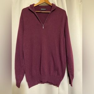 Burgundy Bullocks and Jones Kashmir Pull Over